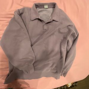 Aritizia Cozy Fleece Boyfriend Polo Sweatshirt